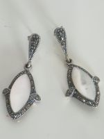 Ohrringe 925 Silber mit echtem Perlmutt – Vintage Design