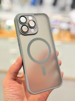 iPhone 16 Pro - Coque mate magsafe antichoc titan gris