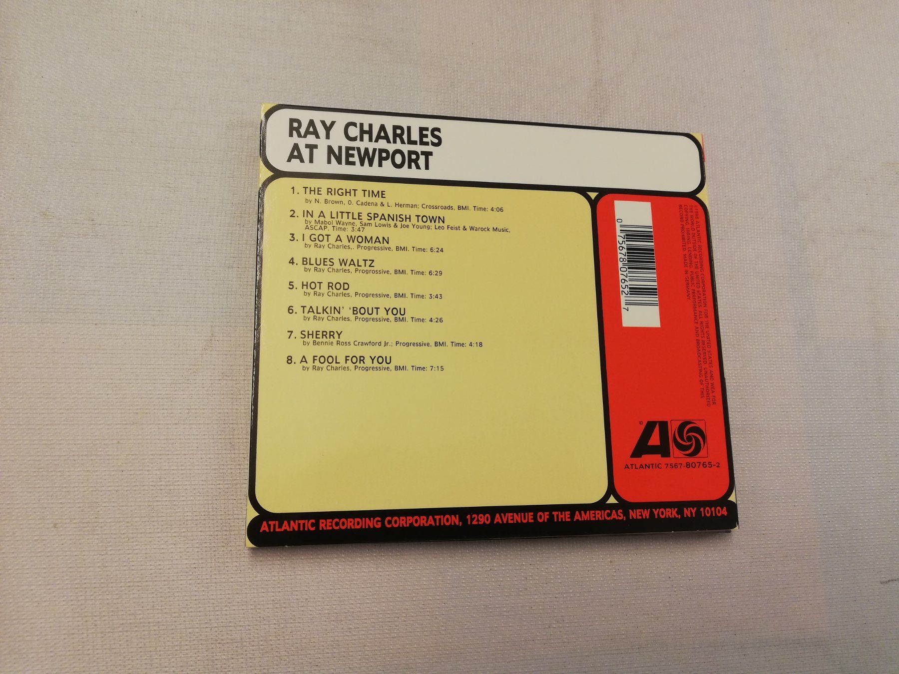 CD: RAY CHARLES - AT NEWPORT – Usato da Bern venduto da Vinylsound.ch 1