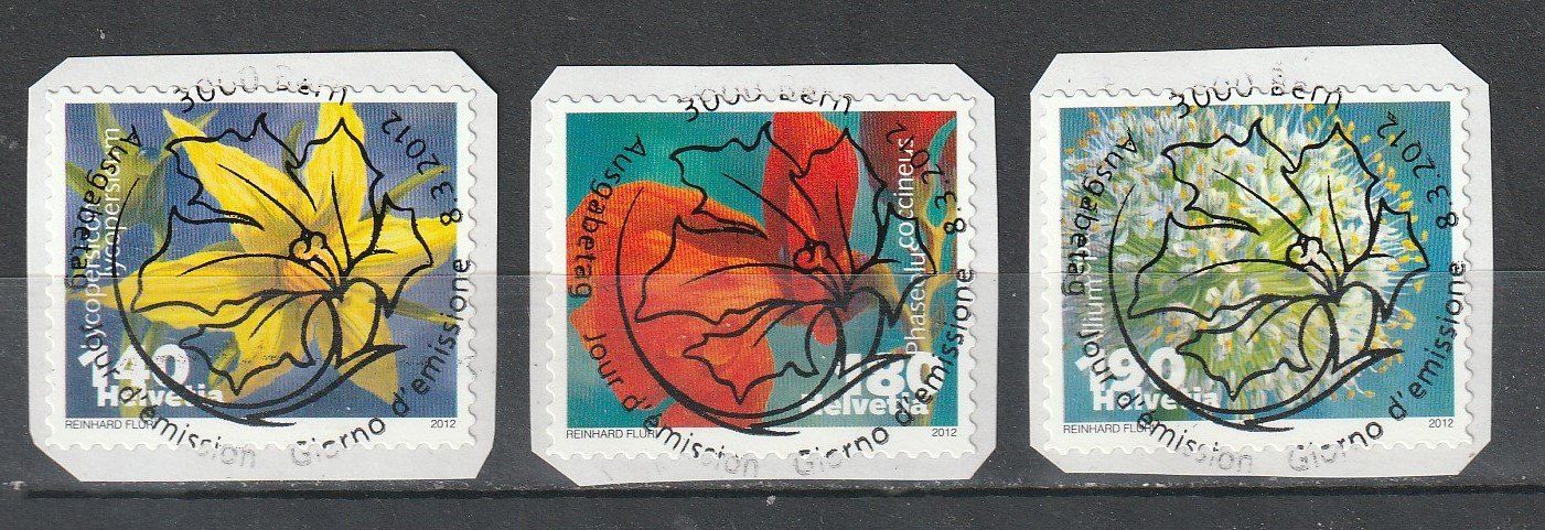 Tutti i francobolli: 2012 Dauermarken Gemüseblüten  ET - Vollstempel – Nuovo e nell'imballaggio originale da Homburg venduto da masina01