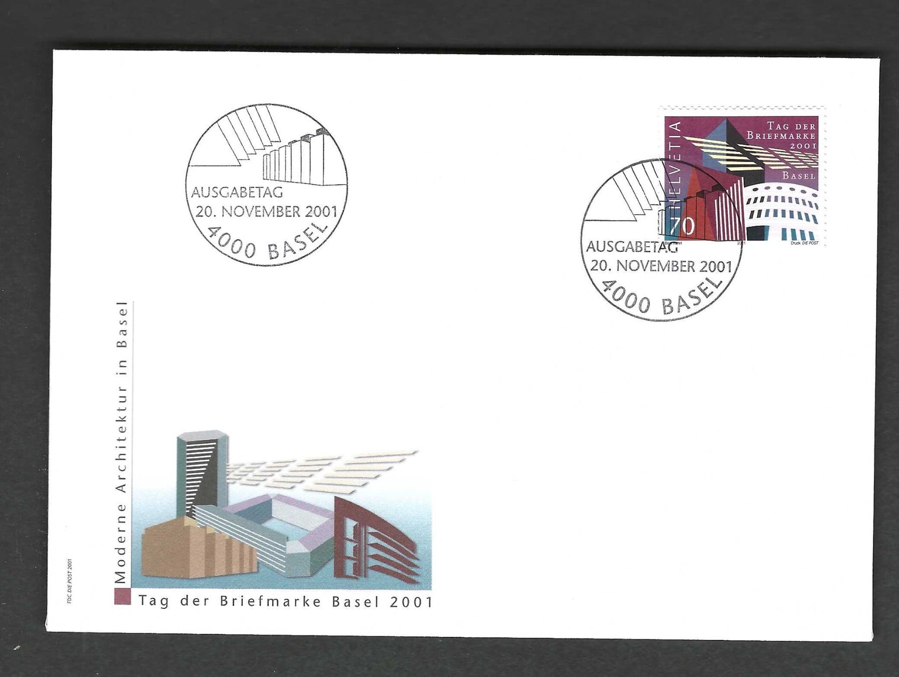 Tutti i francobolli: CH FDC Einzelmarke 2001 – Usato da Koblenz venduto da Markenhimmel