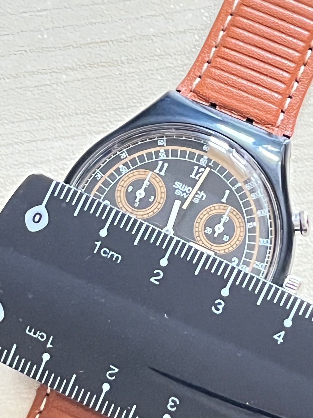 Swatch Orologi: Swatch Chronograph Classic Brown – Usato da Grenchen venduto da chththl 4
