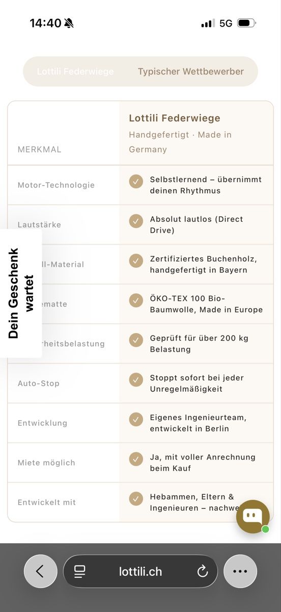 Sdraiette & Sdraiette a dondolo: Lottili Federwiege mit Gestell und Motor – Usato da Pieterlen venduto da SAR96 8