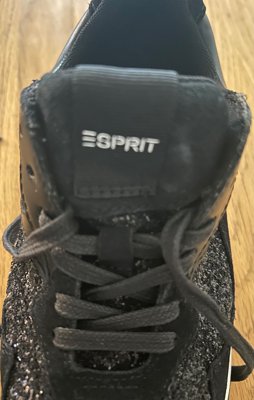 Damenschuhe: Esprit Damen Sneaker, Schwarz Glitzer, Grösse 37 – Gebraucht aus Schalchen von Kajo5 6