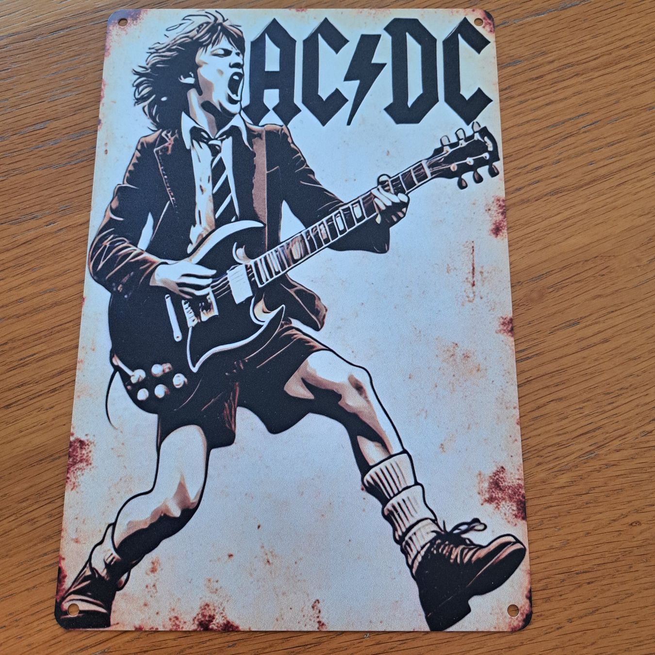 Insegne: Blechschild AC / DC NEU – Nuovo e nell'imballaggio originale da St. Margarethen TG venduto da Sunnycat
