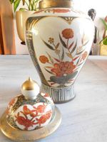 Vintage KUTANI-Grosse Deckelvase Japan