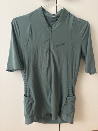 Van Rysel Kurzarm Radtrikot blau/grau