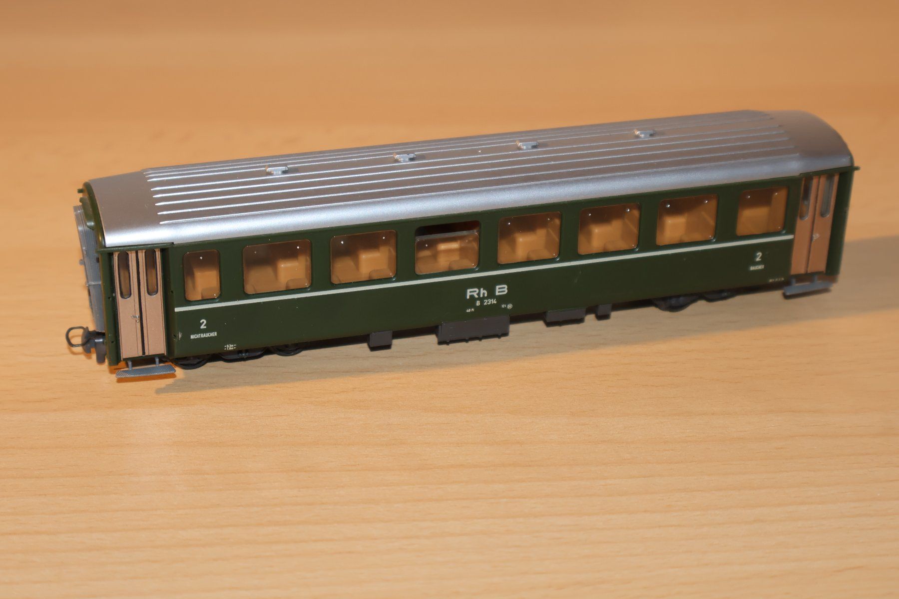 Bemo Modellini di ferrovie: 3 Bemo Personnenwagen grün – Usato da La Tour-de-Peilz venduto da valoute 5