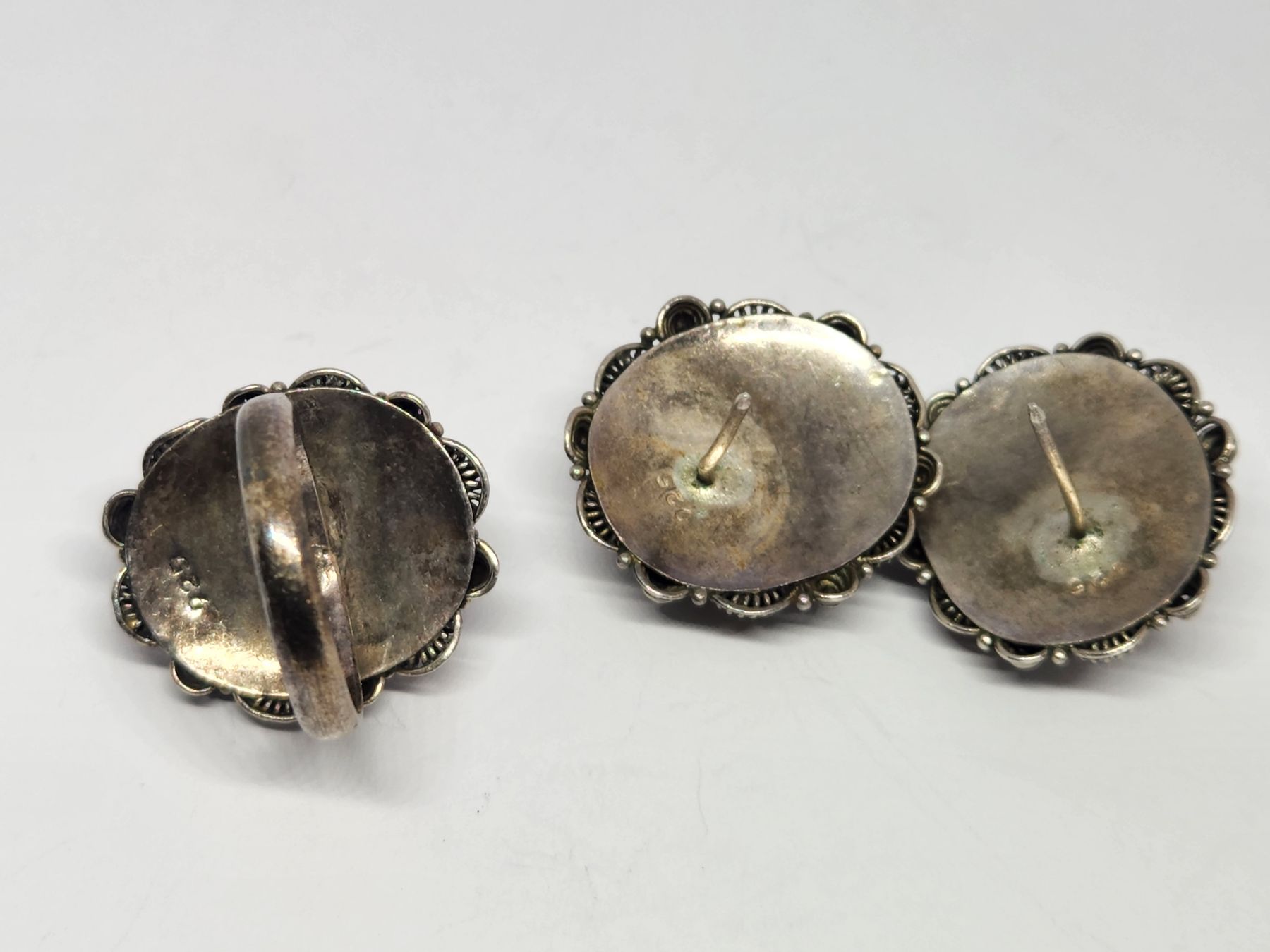 Altri gioielli: Schmuckset: Ring und Ohrstecker mit echten Bernstein – Usato da St. Gallen venduto da GIULESGG 8