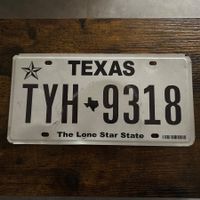 🇺🇸 U.S. Autoschild, Texas TYH 9318 - ORIGINAL