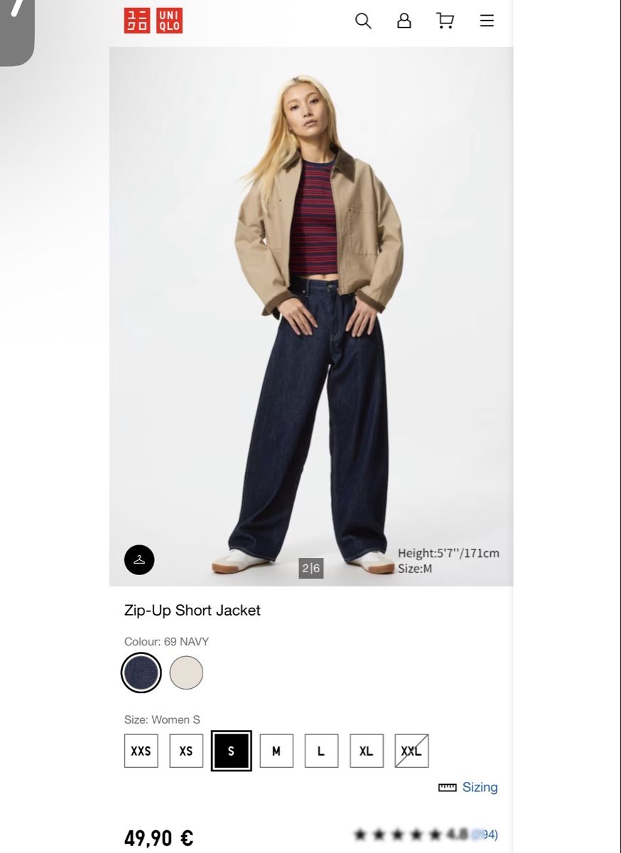 Uniqlo Jacken: UNIQLO Olive Green Cropped Jacket – Gebraucht aus Nyon von My_wardrobe 4