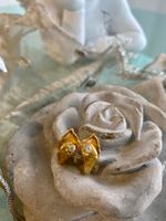 OHRSTECKER GELBGOLD MIT DIAMANTEN NEU!!