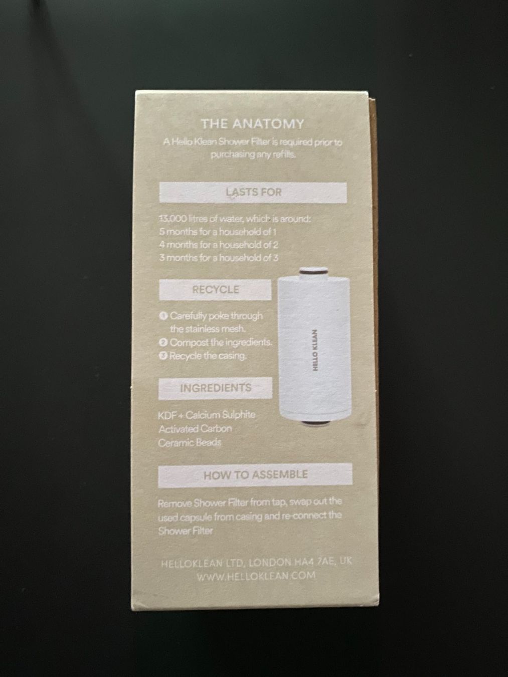 Sanitari: NEU HELLO KLEAN  Shower Filter Refill Capsule – Nuovo e nell'imballaggio originale da Winterthur venduto da Libra7 1