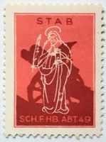 Soldatenmarke 2.WK, Stab Sch F Hb Abt 49, hellr, Wi Art 259