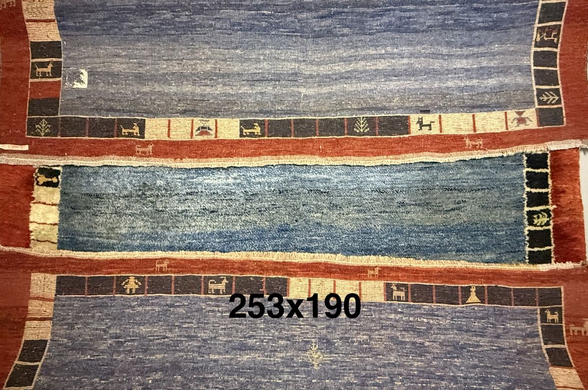 Gabbeh Tappeti: Schöner Perserteppich Gabbeh 253x190.cm – Usato da Büron venduto da Filadefia-888 9