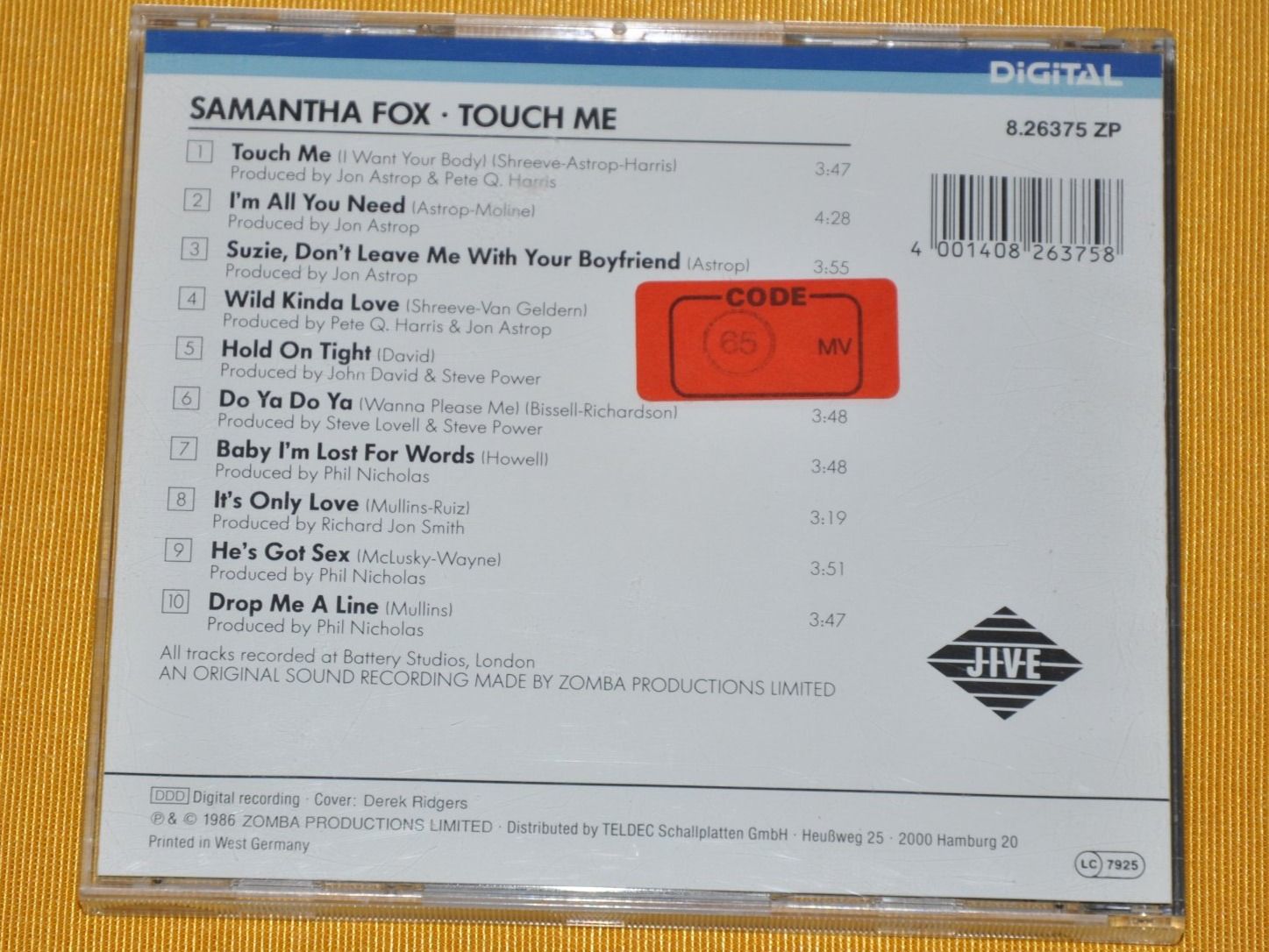 CDs: CD Samantha Fox Touch me – Gebraucht aus Boll von  1