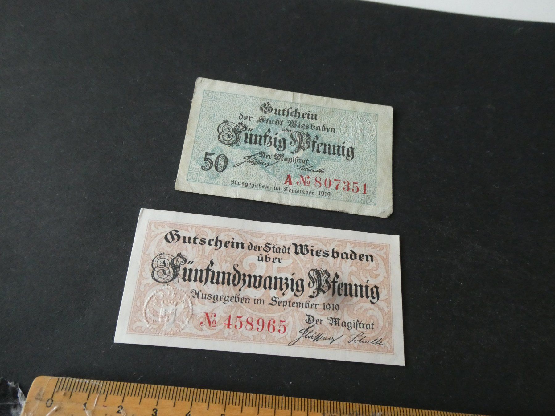 Banconote: Dt. Reich, Wiesbaden,  Notgeldscheine – Usato da Hinterforst venduto da Rohusri