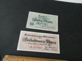 Dt. Reich, Wiesbaden,  Notgeldscheine