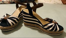 Tom Tailor Keilsandalen Gr. 38 gestreift
