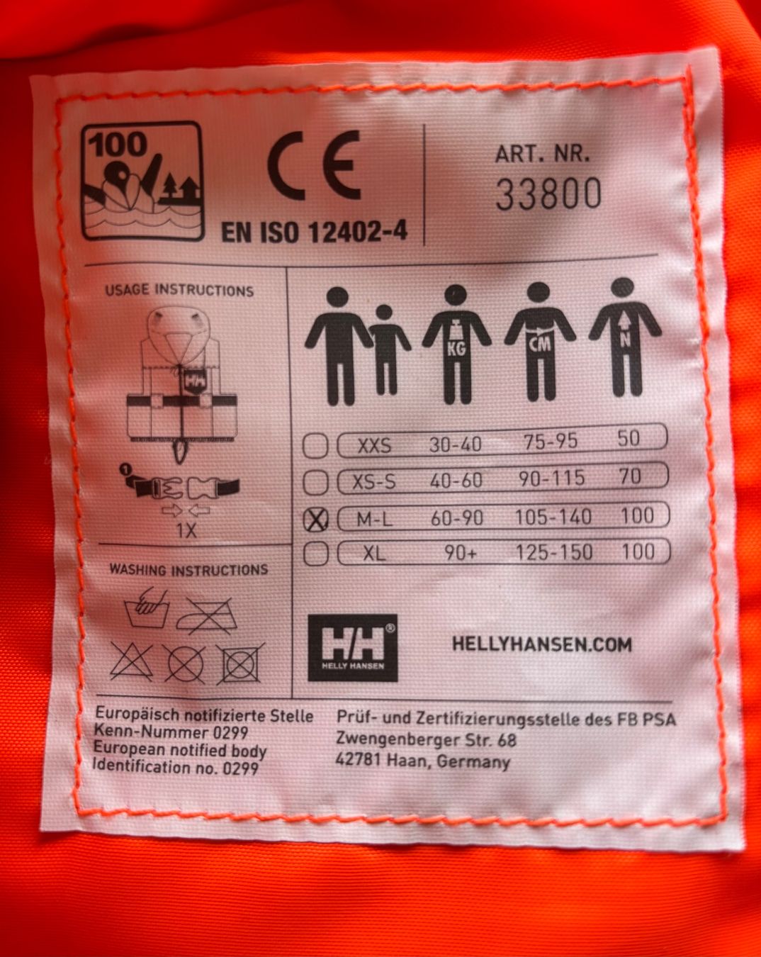 Helly Hansen Giubbotti di salvataggio: Helly Hansen Navigare Comfort Rettungsweste, M-L – Nuovo (secondo la descrizione) da Ebnat-Kappel venduto da Molton 4