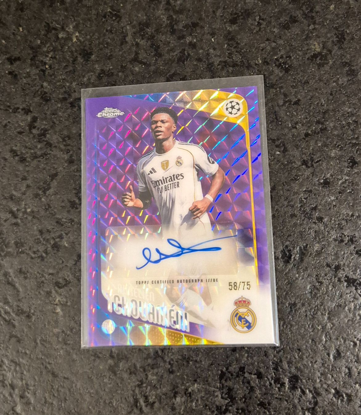 Topps Sammelbilder & Trading cards: Aurelien Tchouameni /75 Autogramm - Real Madrid - Topps – Neu (gemäss Beschreibung) aus Burg AG von Danoe