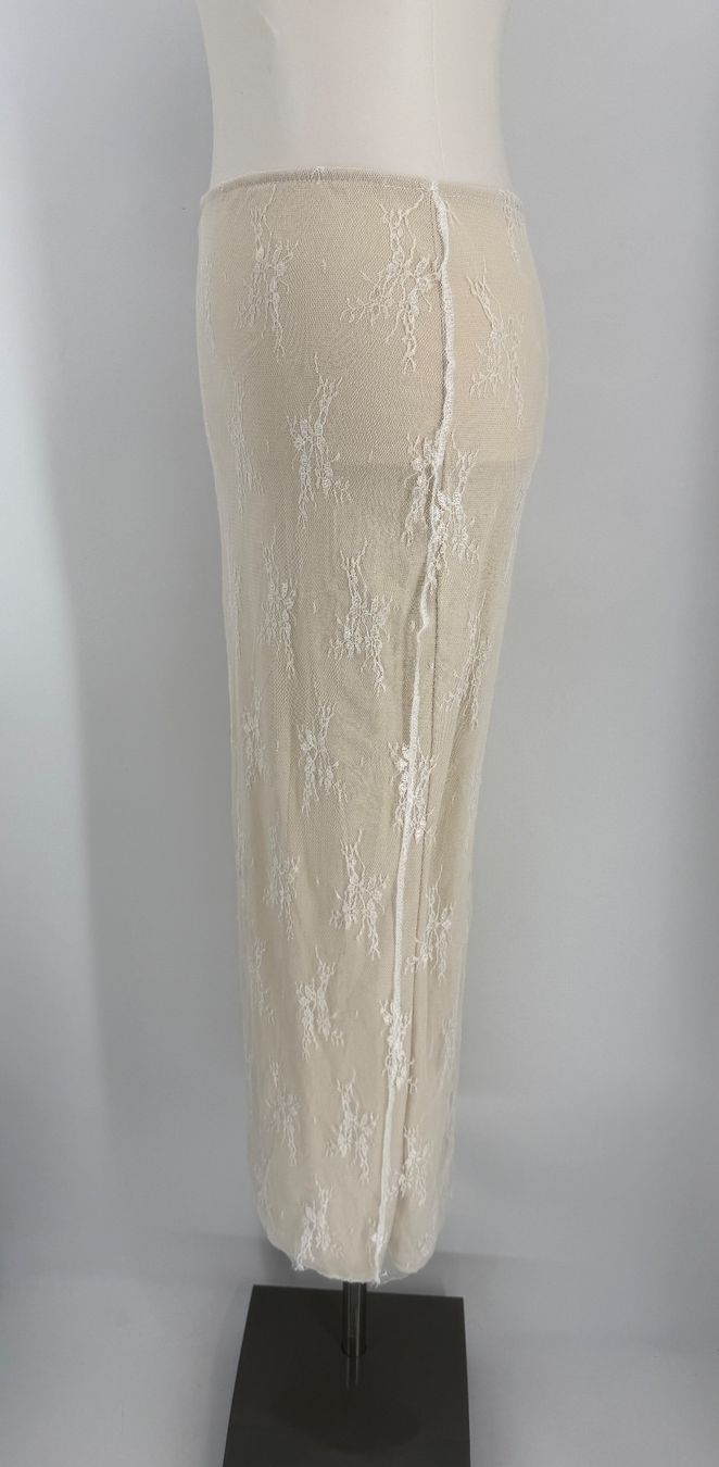 Gonne: Sommer Set: Maxirock und Top, Beige Spitze, Gr. S – Usato da Auenstein venduto da moin. 4