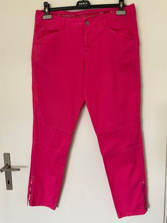 ALBERTO Golf Hose Gr 40 Pink Baumwolle Elasthan