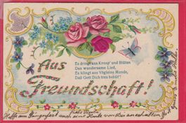 PRÄGEKARTE, AUS FREUNDSCHAFT, 7.7.1905