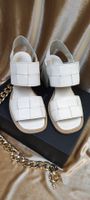 Sandalen Vic Matié 39, echt Leder weiss