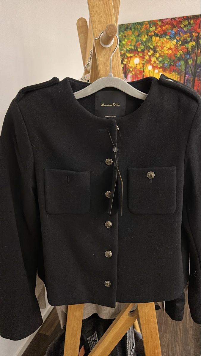 Massimo Dutti Cappotti: Massimo Dutti Wool Blend Coat - Classic Style, Size S/36 – Nuovo e nell'imballaggio originale da Zug venduto da luc_8rvs