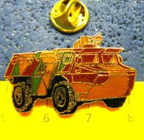 MILITÄR ARMEE RA-PANZER PIN ENAMEL GOLDIG