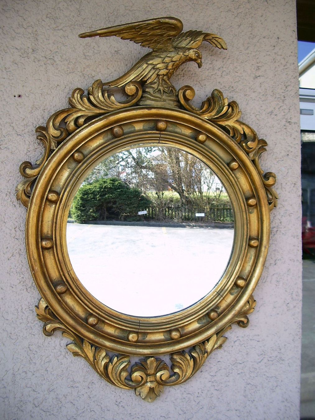 Specchi: Regency Spiegel mit geschnitztem Adler – Usato da Meggen venduto da Trouvaillen 1