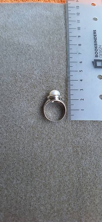 Bagues: Ring silber mit Perle creme – D'occasion à Tägerig par SandraLios