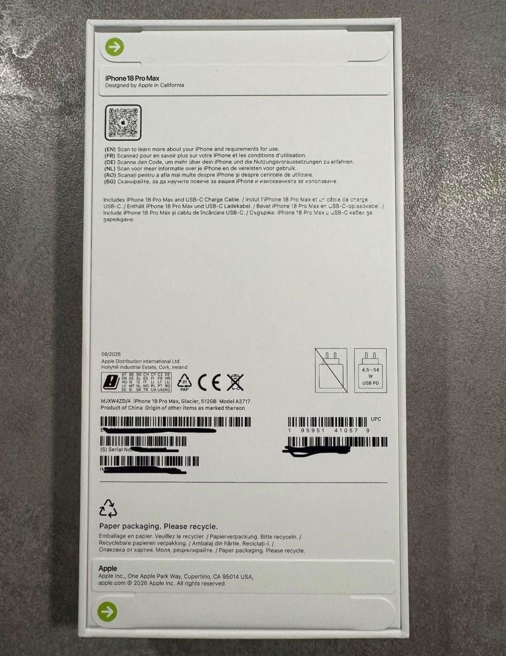 Apple Portables: Iphone 18 pro Max 512 GB Neu – Neuf avec emballage d'origine à Caneggio par nem_x7pm 1