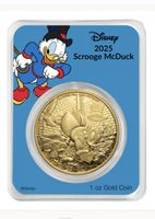 Goldmünze Dagobert Duck limitiert 250