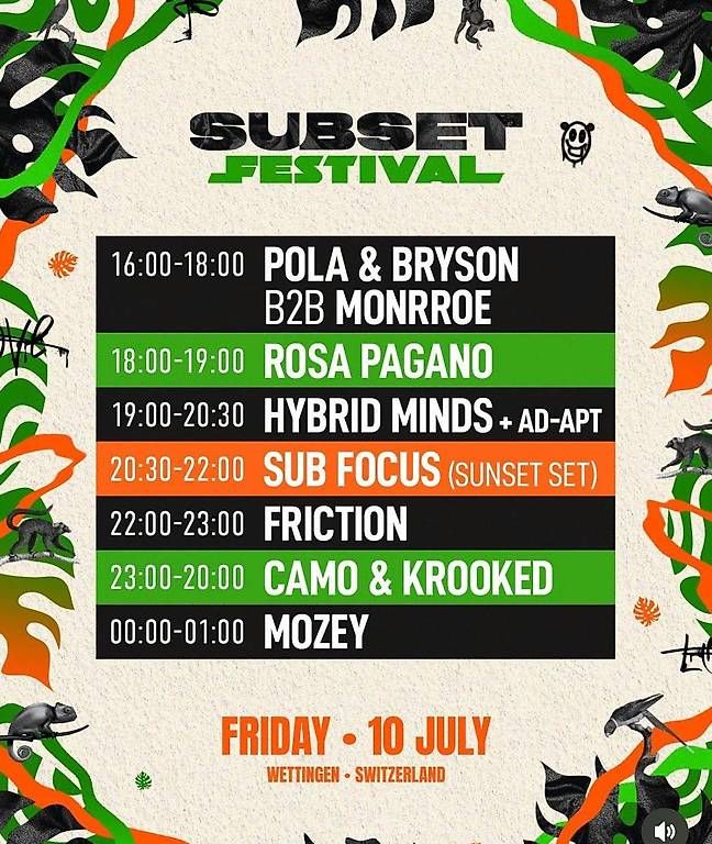 Biglietti: Subset Festival Weekend Ticket – Nuovo (secondo la descrizione) da Oey venduto da Nschwarz