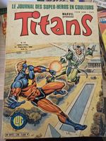 Lot BD Titans 73 numéros divers. Années 80