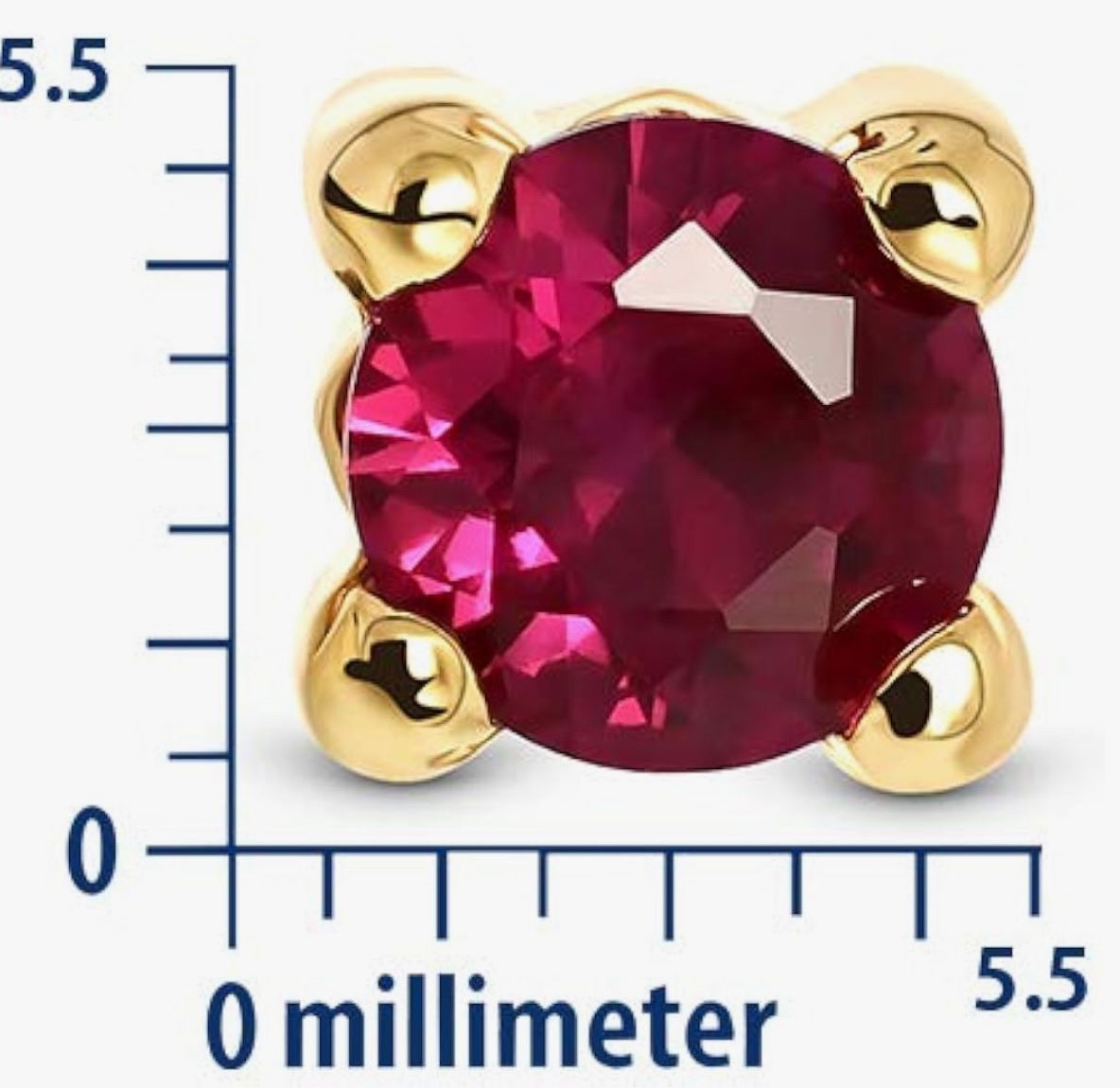Orecchini pendenti & Orecchini a lobo: Ohrstecker Gold 375 9 Kt Rubin – Nuovo e nell'imballaggio originale da Hemmental venduto da Schmuckwelt2 2