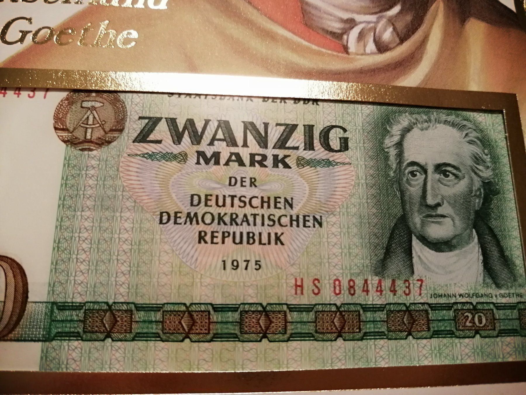 Banconote: 20 DM Note 1975 + Münze – Nuovo e nell'imballaggio originale da Nunningen venduto da mochflo 2