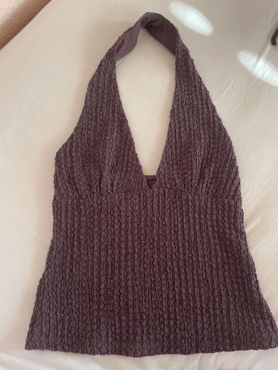 Pull&Bear Top: Neckholder lila  – Usato da Salez venduto da jum_zx7w 4