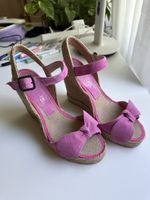 Sandales compensées roses, taille 37 - parfaites pour l'été!