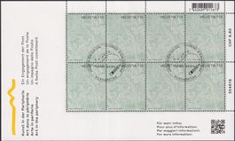 2022, Nr.1913 Zierbogen (Kunst) +Ersttags-Voll-Stempel BERN.