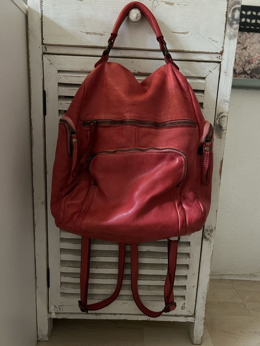 Zaini: Echtleder Rucksack, made Italy – Usato da Schinznach Dorf venduto da Soba