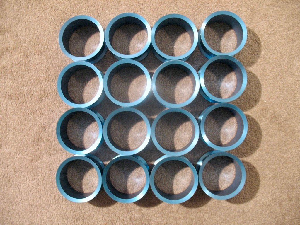 Bastelsets: 16x Aluminium Ring Spule Metall Trommel Metallic hellblau – Neu (gemäss Beschreibung) aus Wil ZH von Arbolero 3