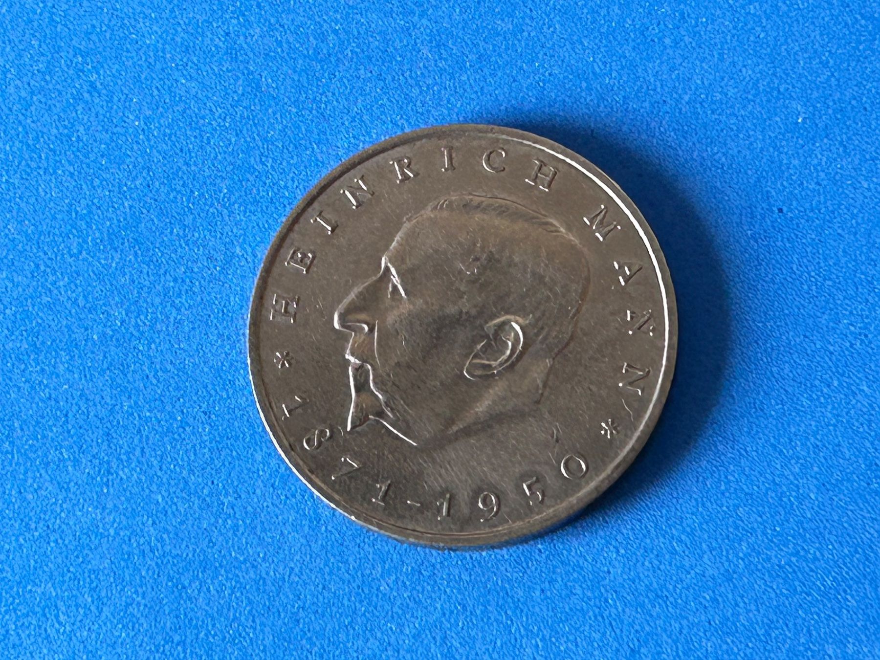 Alle Münzen: Germany - 20 Mark (Heinrich Mann) 1971 – Gebraucht aus Corcelles NE von AJKader 6
