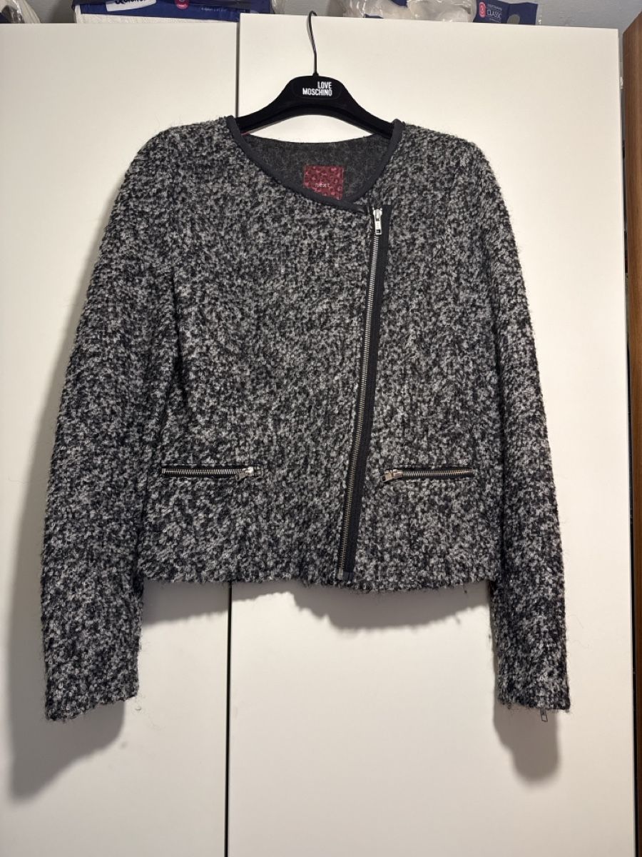 Next Giacche: Next Grey Biker Jacket, Size 8, ladies - great cond! – Usato da Oberglatt ZH venduto da Sale12