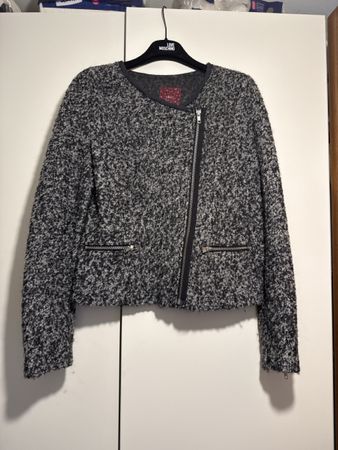 Next Grey Biker Jacket, Size 8, ladies - great cond!