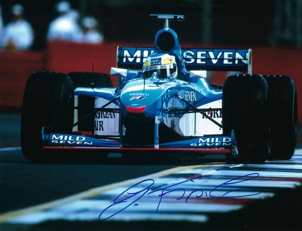 Carte Autographe Signée Giancarlo Fisichella - Pilote F1 Original B 552570