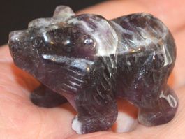 Deko – Heilstein F-651 – Bär – Amethyst ca. 4x2,5x2cm 27,48