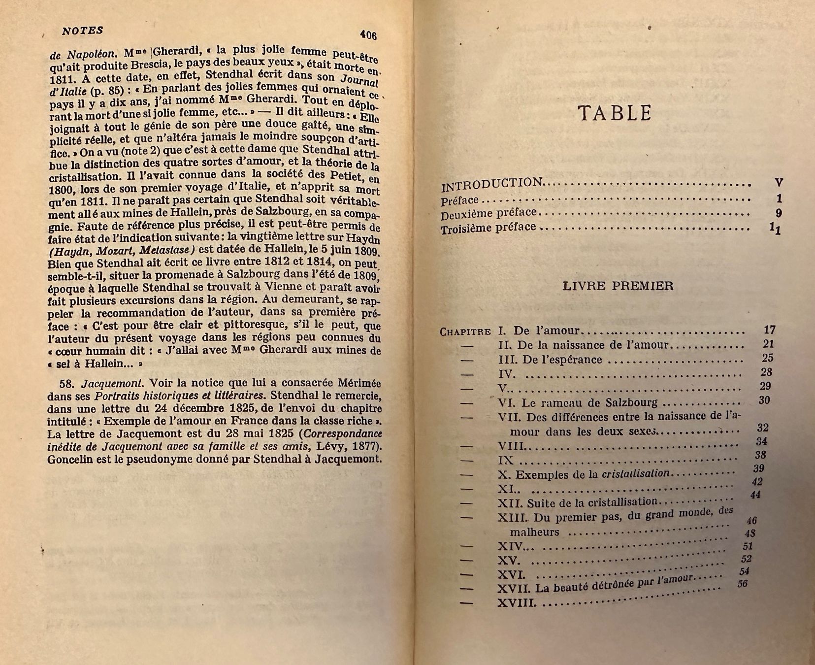 Libri: Stendhal: De l'amour. – Usato da Zürich venduto da allp 4